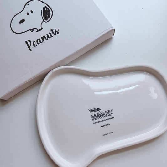 Peanuts White Plate