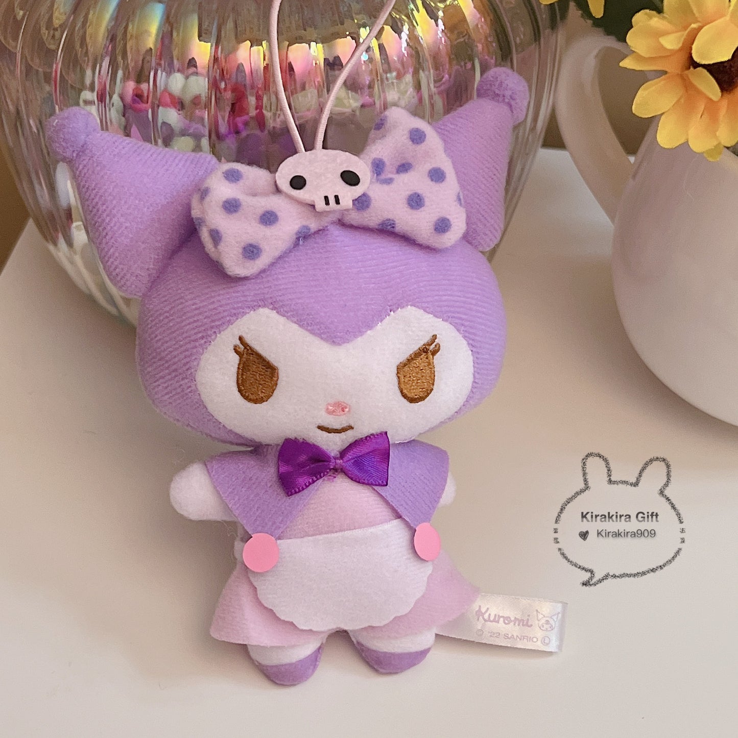 Kuromi Purple Maid Plush Charm
