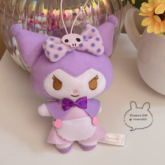 Kuromi Purple Maid Plush Charm