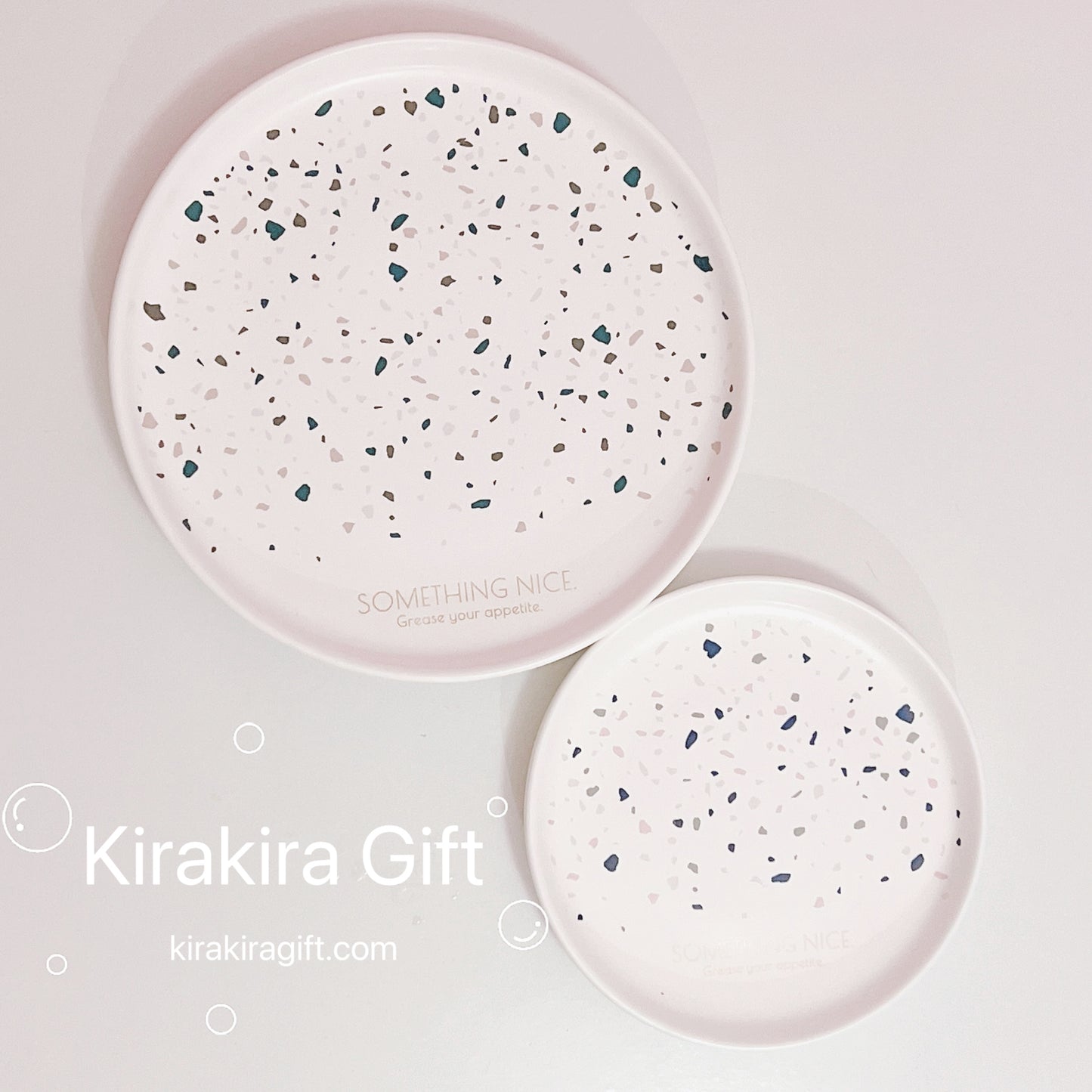 Terrazzo Ceramic Plates Set