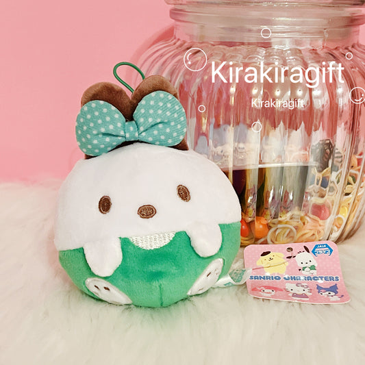 Pochacco Green Bow Plush Charm