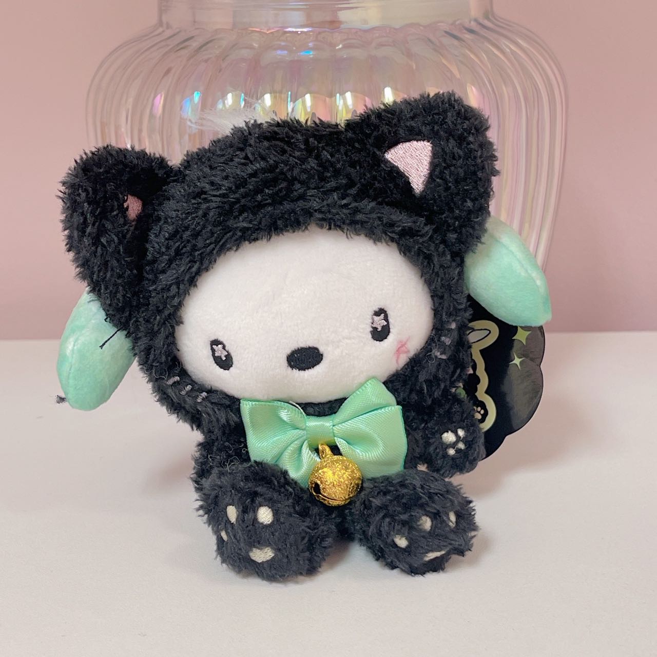 Pochacco Black Cat Bell plush charm