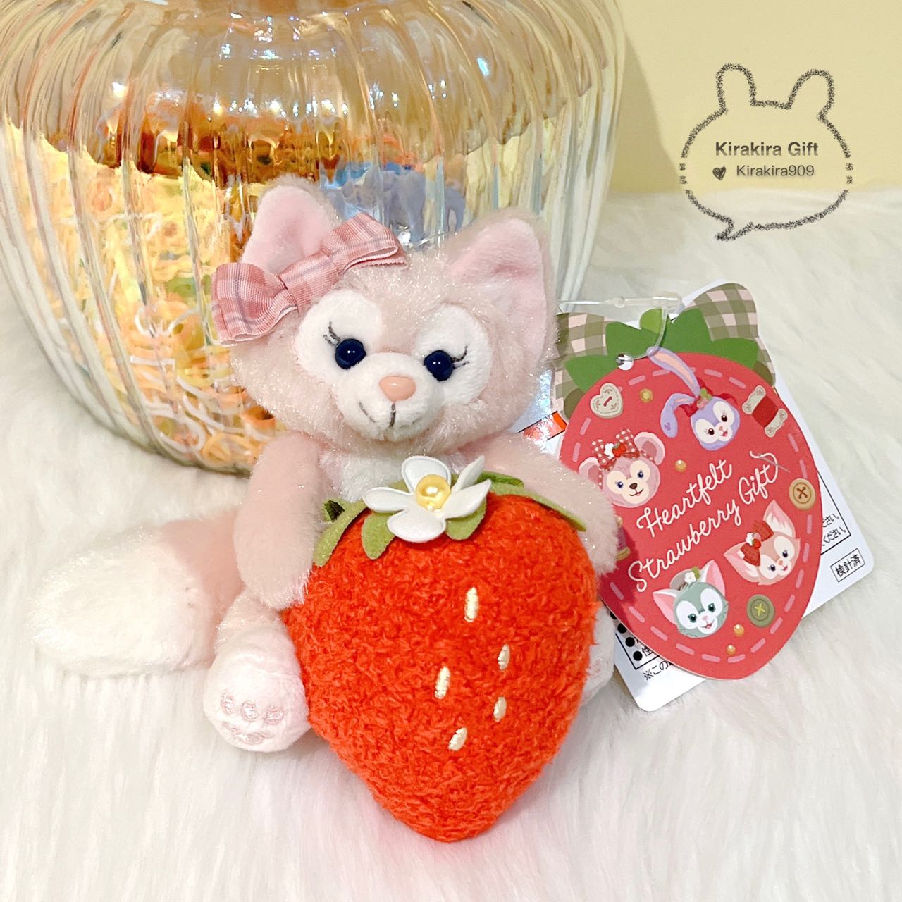 Tokyo Disneyland LinaBell Sitting Strawberry plush charm
