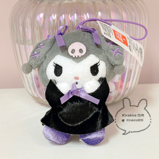 Kuromi Purple Bow Folded Ear plush charm