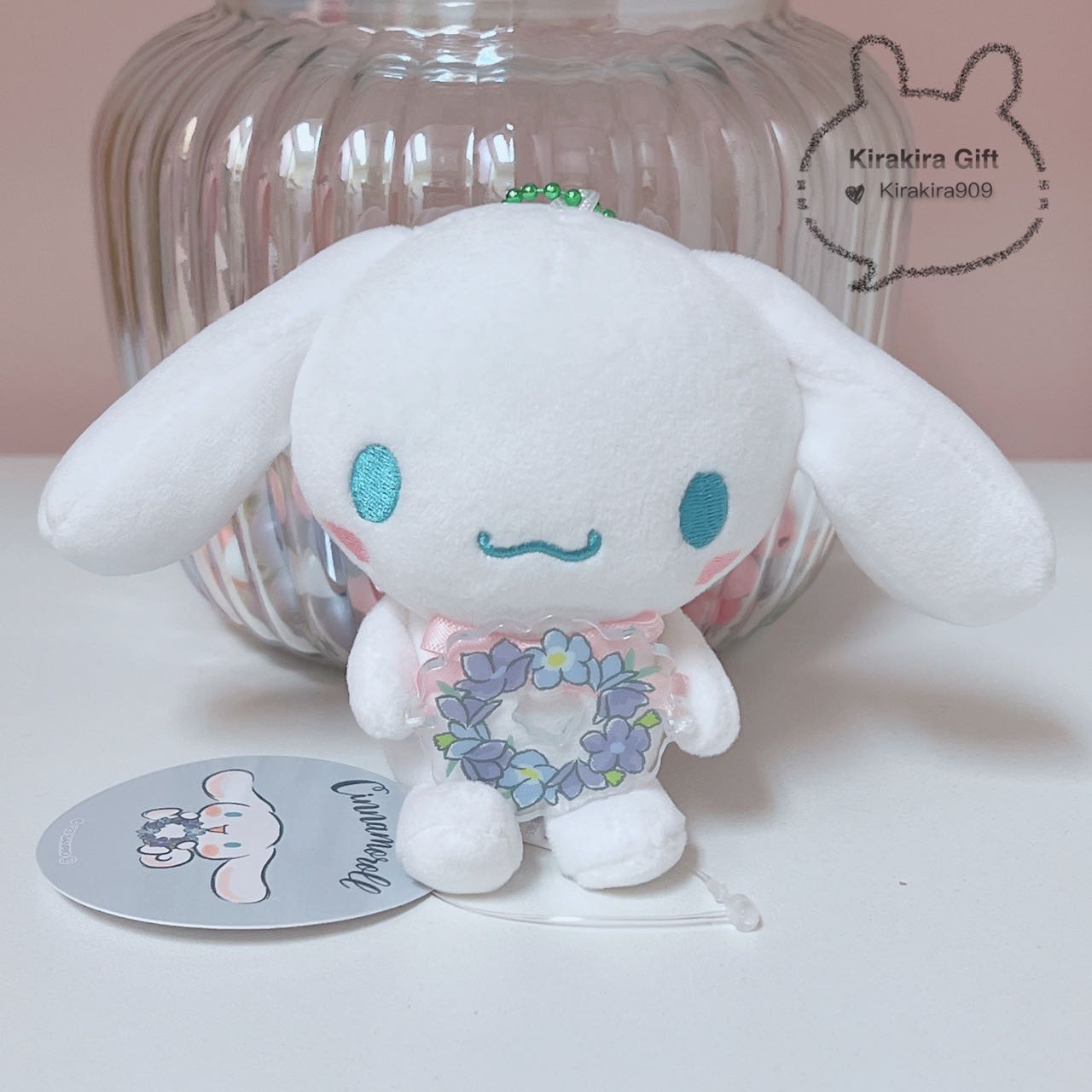 Cinnamoroll Floral Wreath Plush Charm