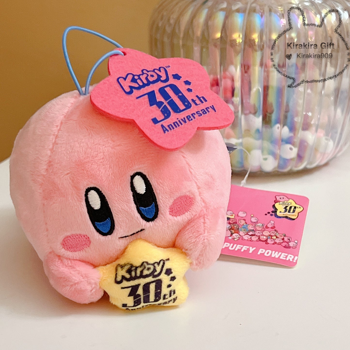 Kirby 30th Holding Star Plush Charm