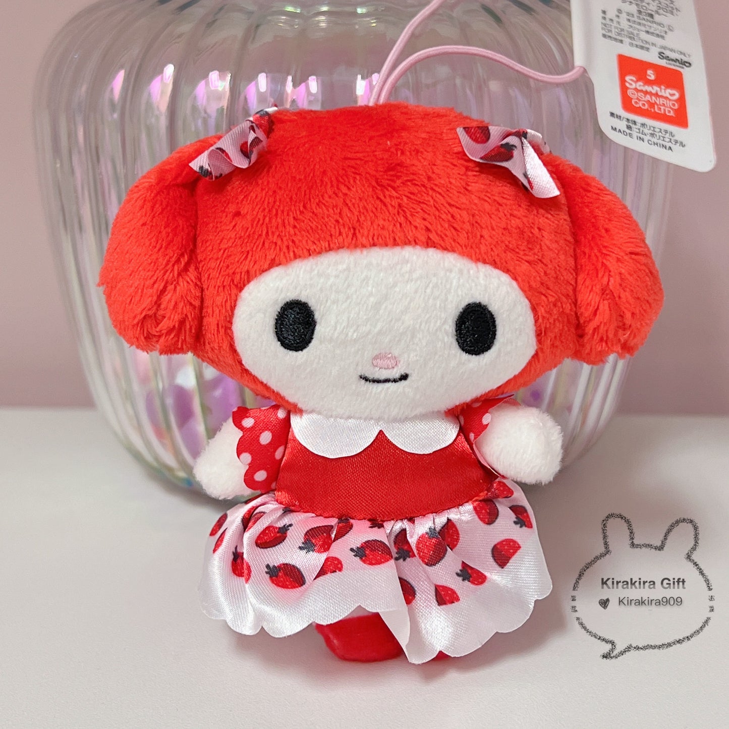 My Melody Red Strawberry Plush Charm