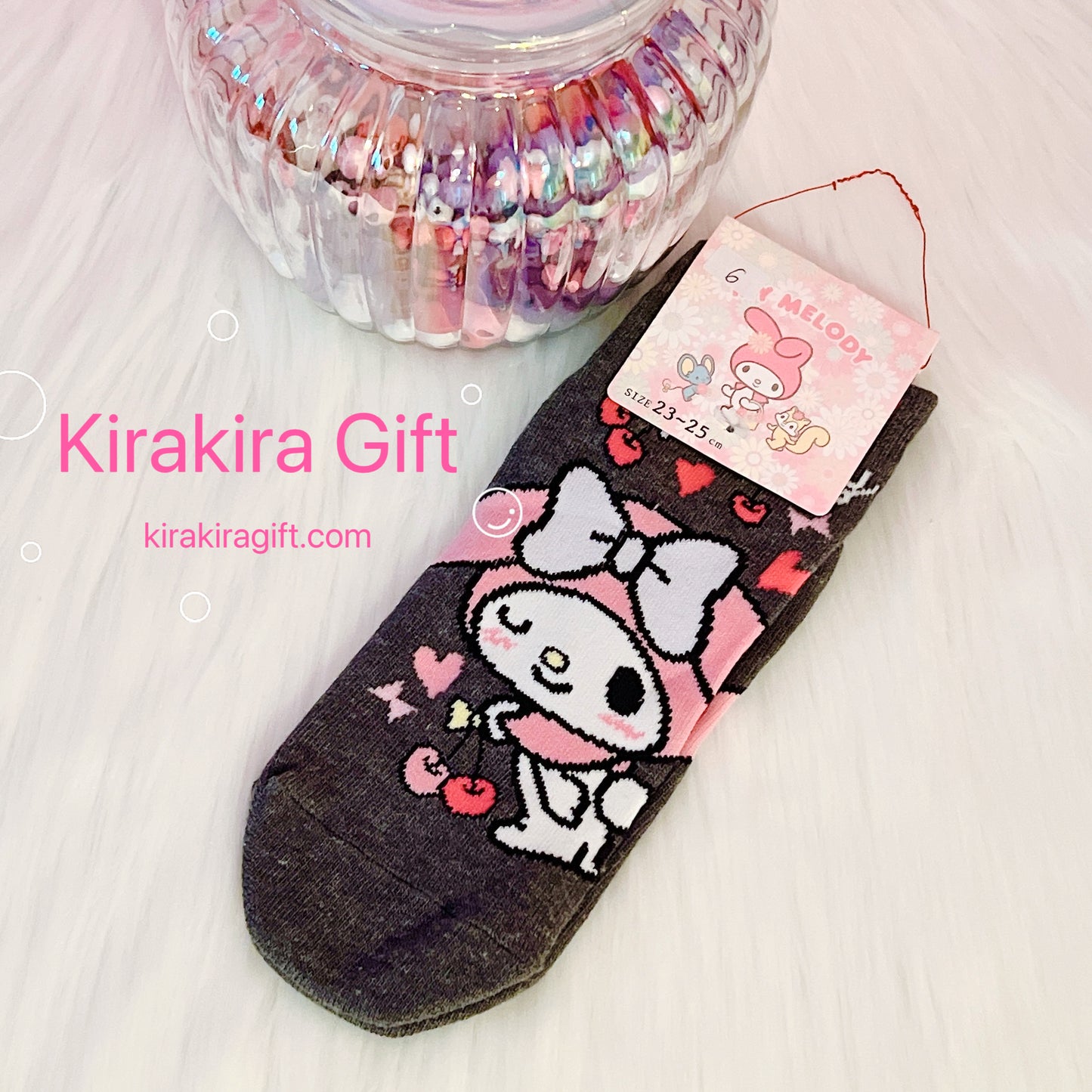 My Melody Gray Socks