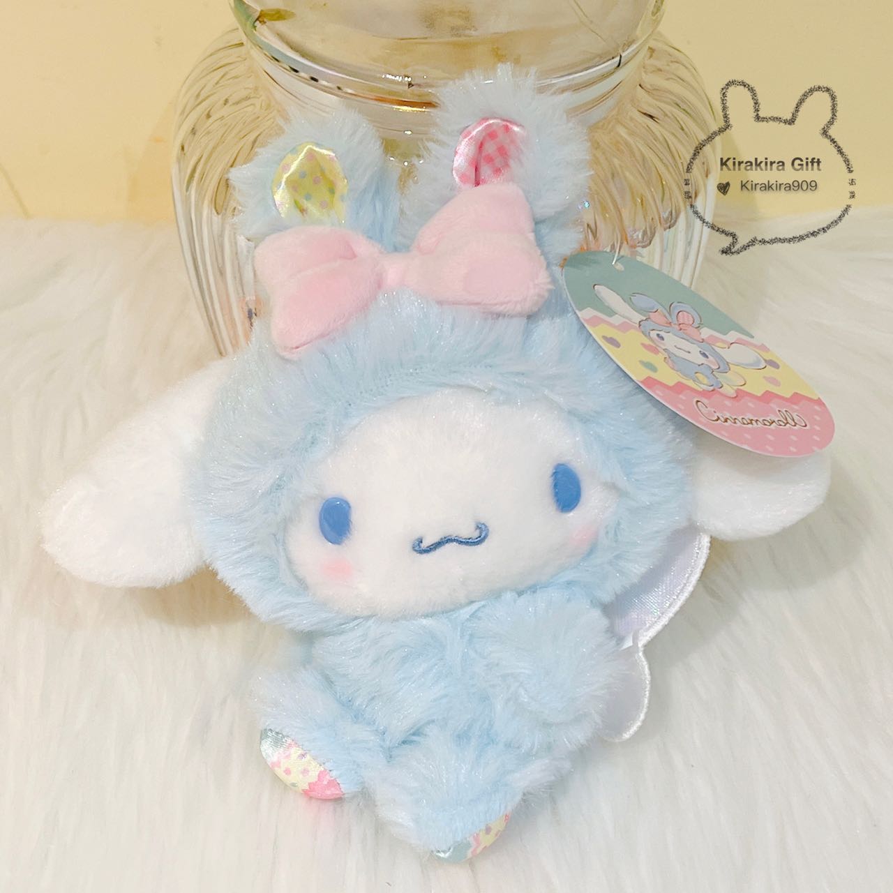 Cinnamoroll Easter Egg Bunny plush charm