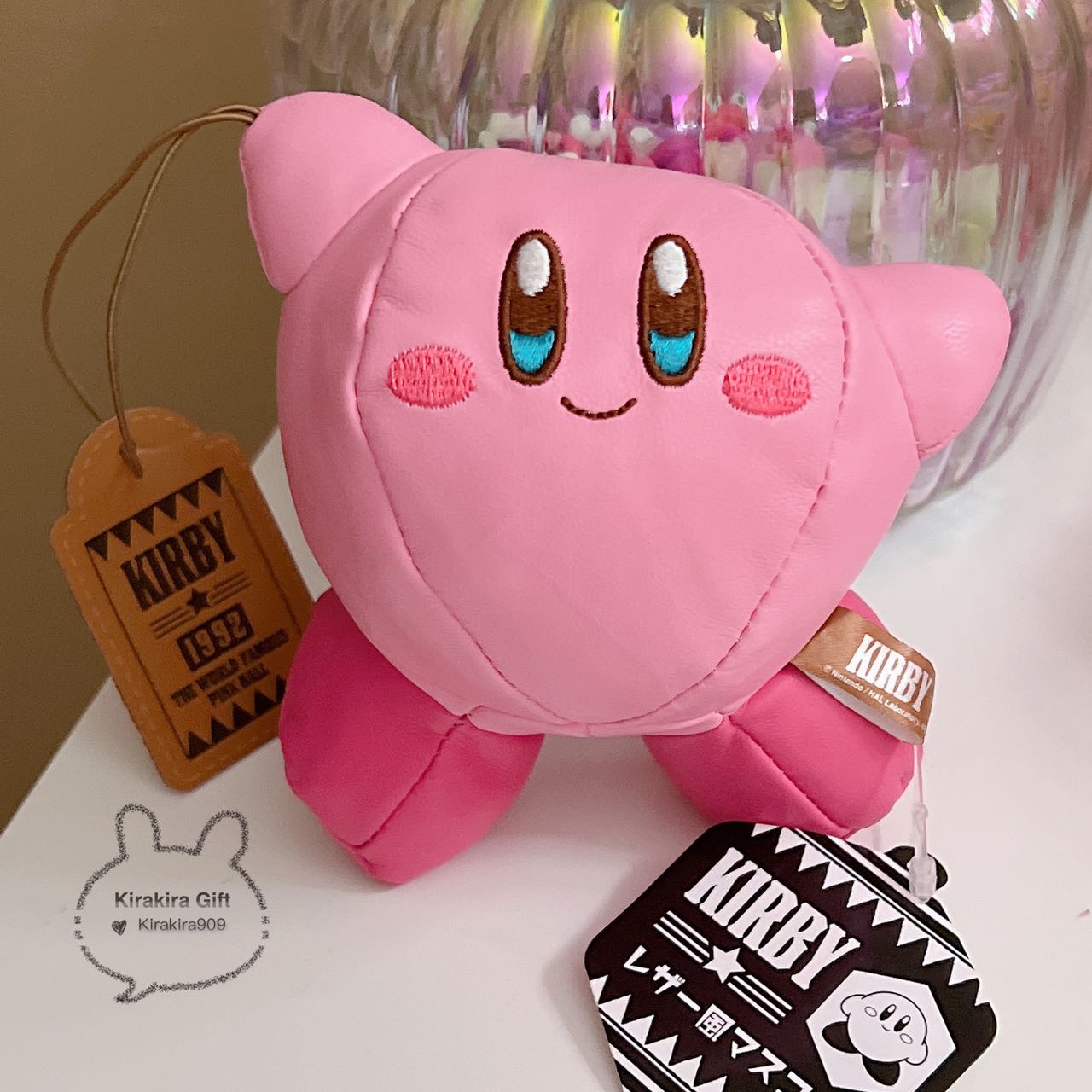 Kirby Leather Hanging Plush Charm