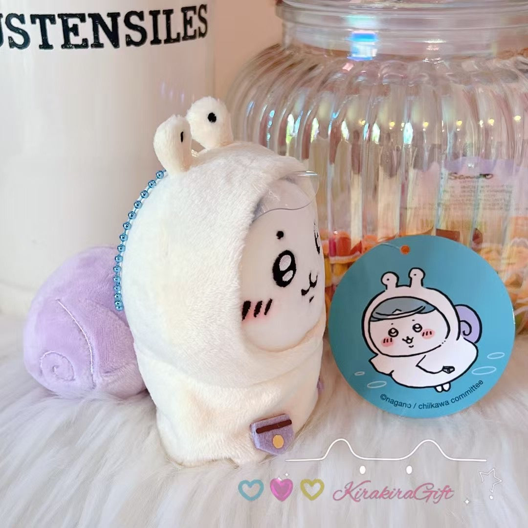 Hachiware Snail Plush Charm