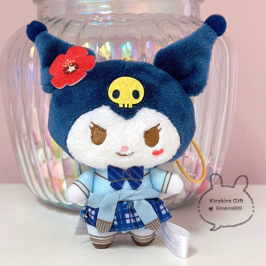 Kuromi Heisei School Uniform Heart plush charm