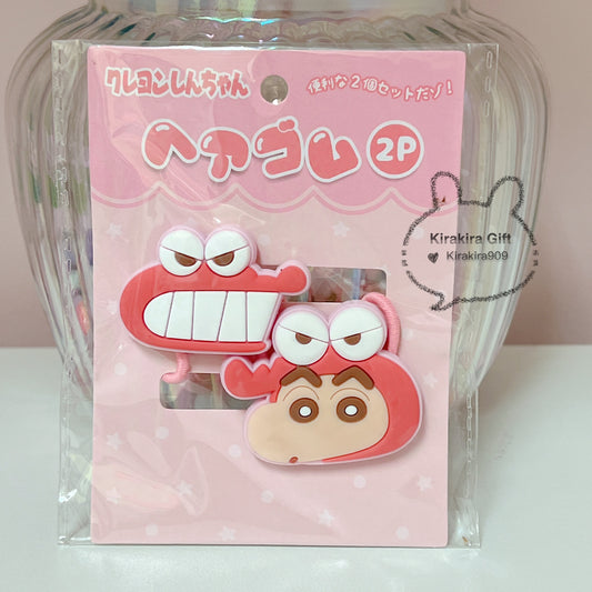 Crayon Shin-chan Pink Hair Ties