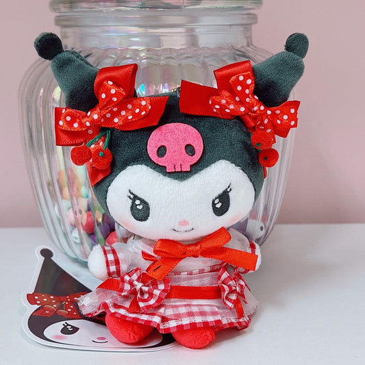 Kuromi Red Cherry plush charm