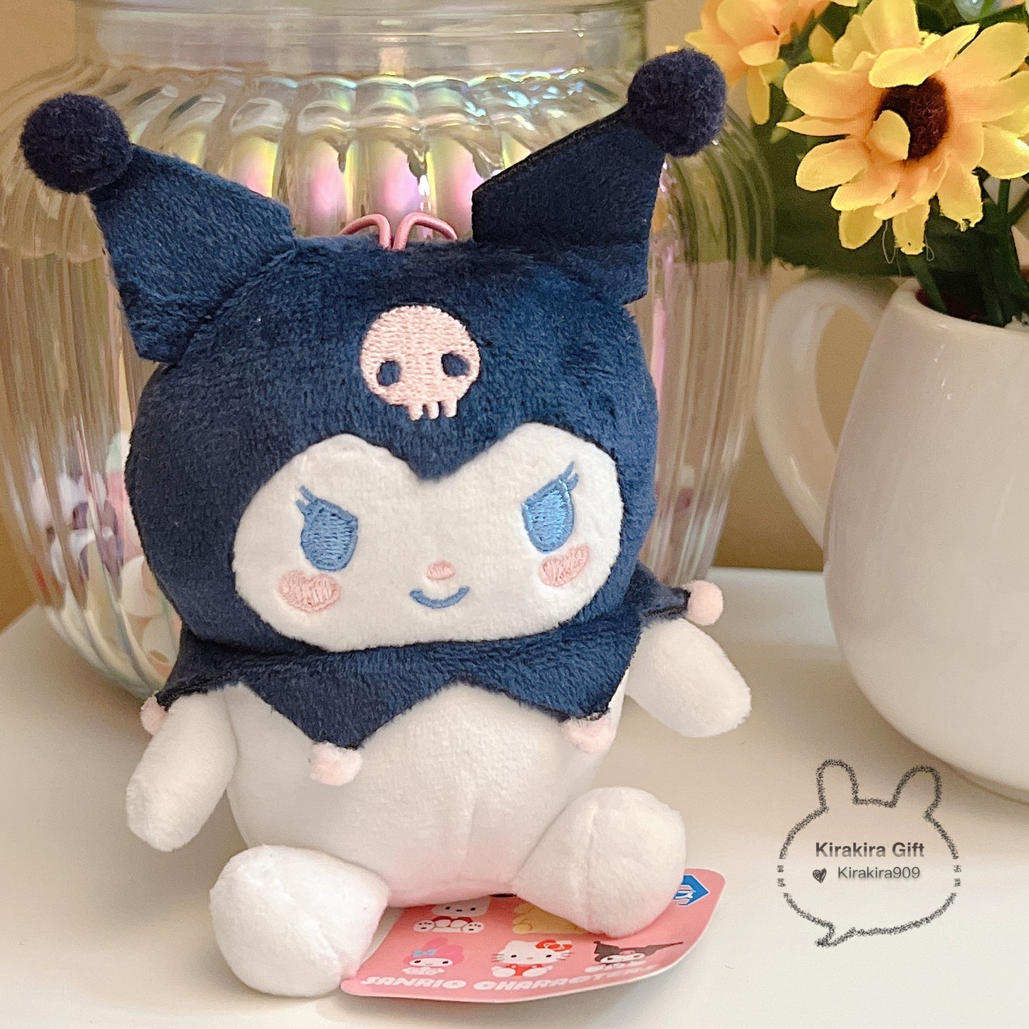 Kuromi Blue Eyes Plush Charm