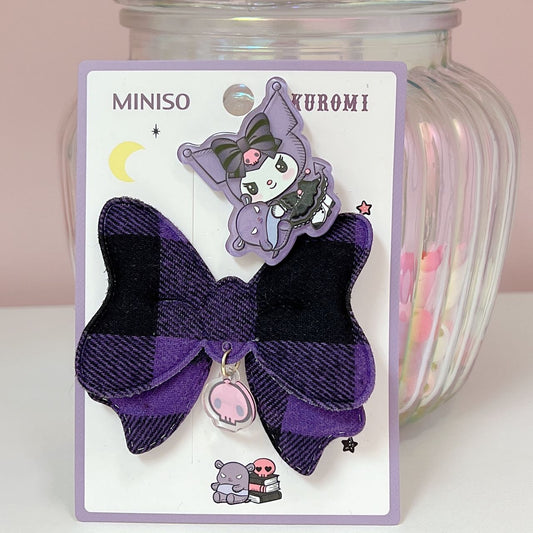Kuromi 2-Piece Clip Set
