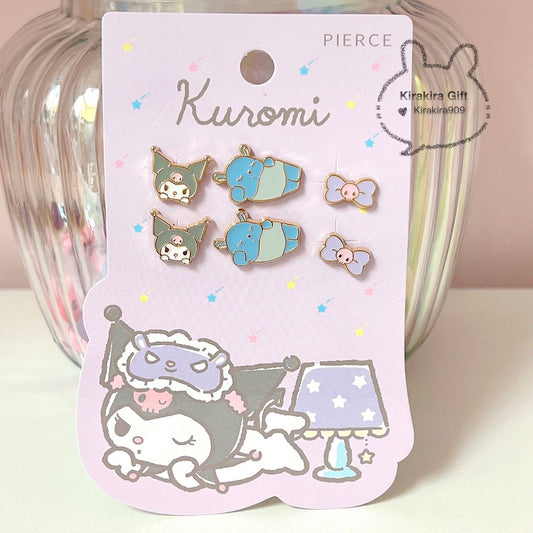 Shoubidama Kuromi 6-piece Earrings