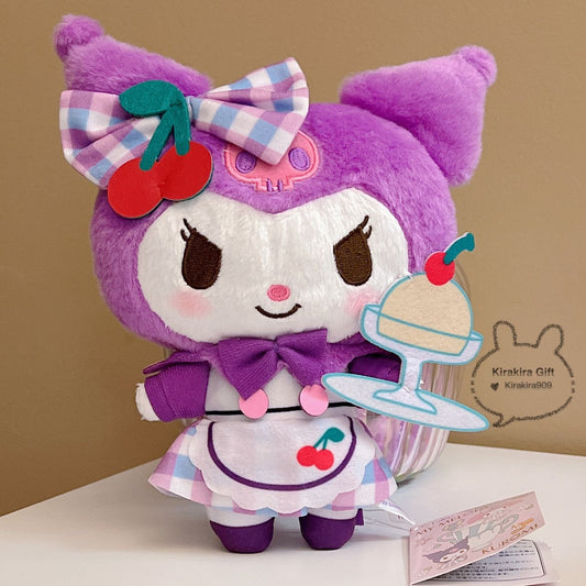 Kuromi Cherry Maid plush doll