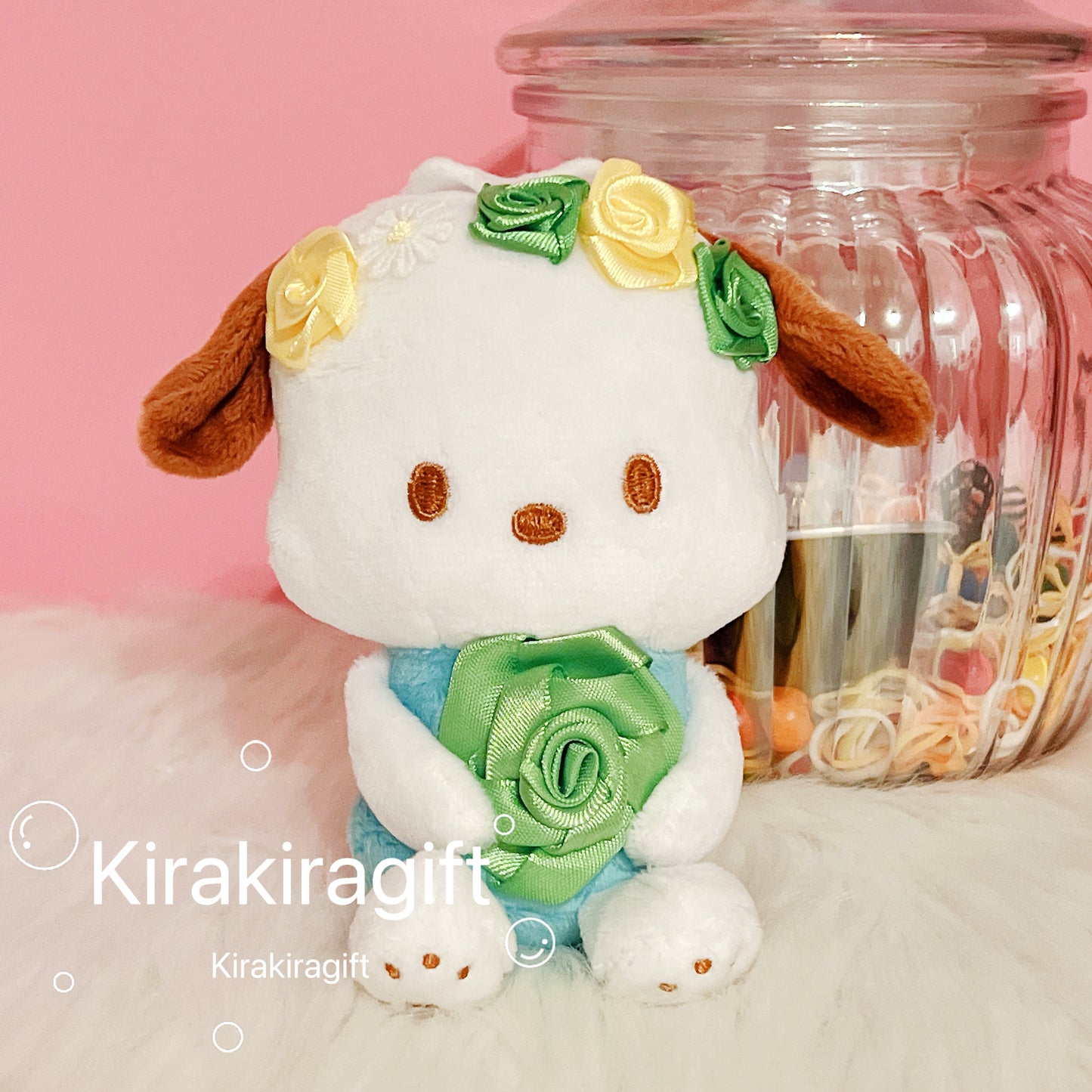 Pochacco Flower Plush Charm