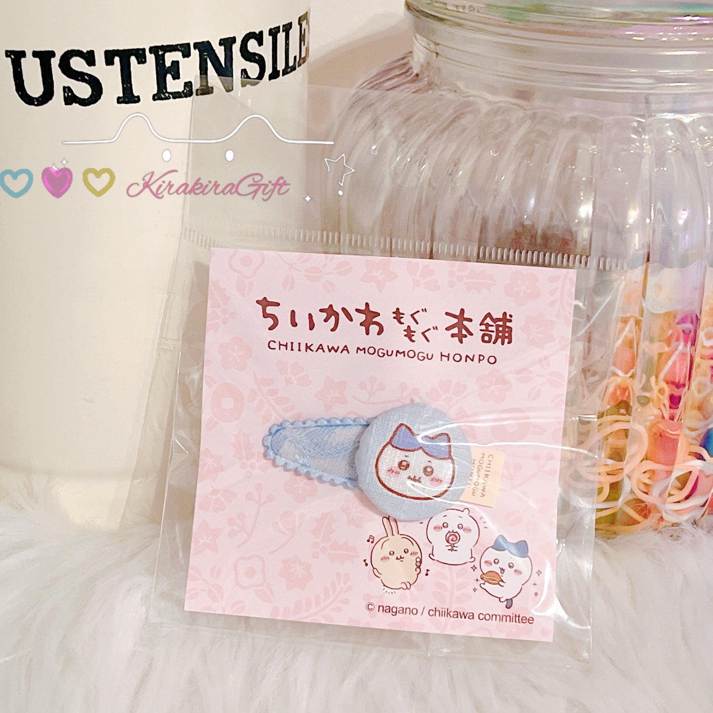 Hachiware Mogumogu Honpo Hair Clips