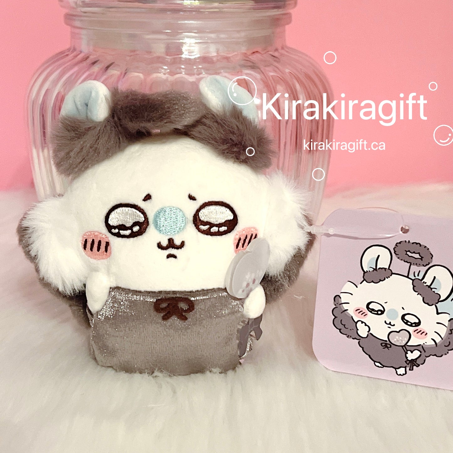 Momonga Black Angel Plush Charm