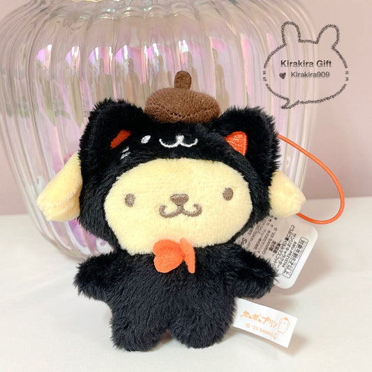 Pompompurin Black Cat plush charm