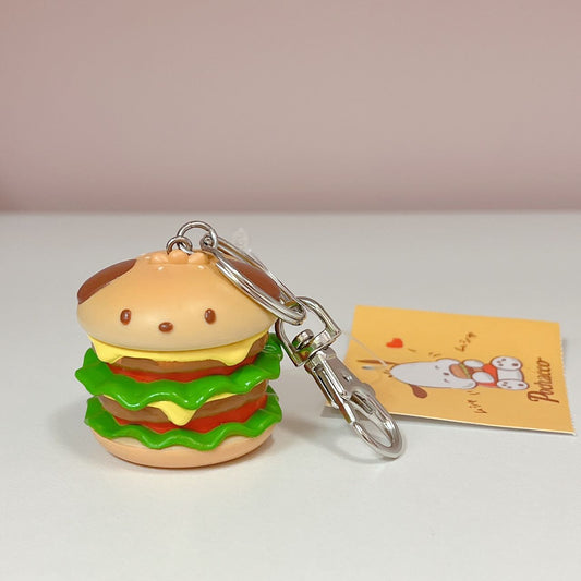 Pochacco Hamburger Keychain