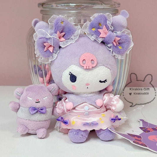 Kuromi Baku Fairy plush charm