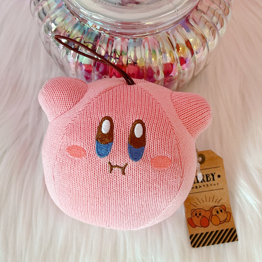 Kirby Wool knitting Plush Charm Round Face