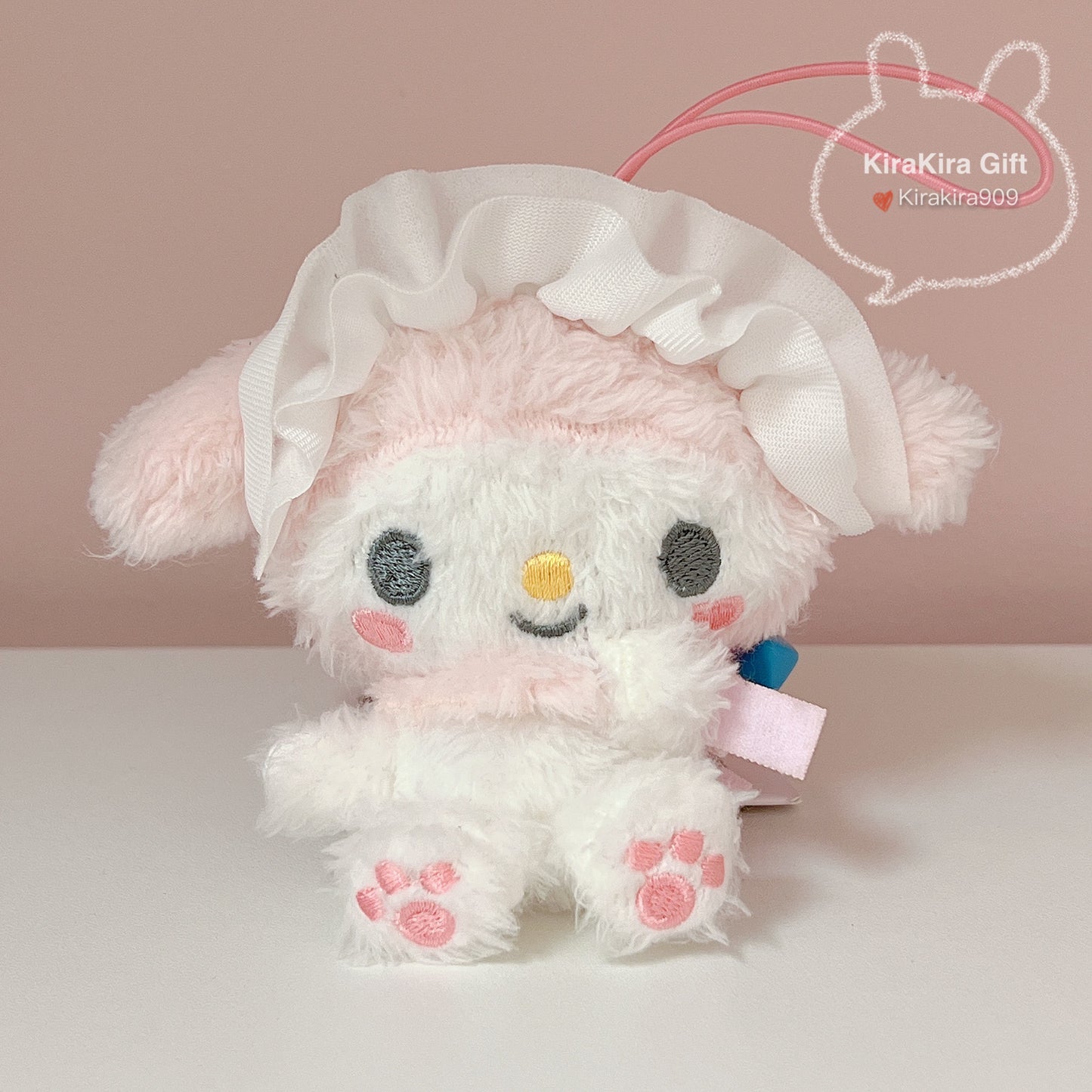 Sanrio Sweety Maid plush charm (Kuromi, My Melody, Cinnamoroll)