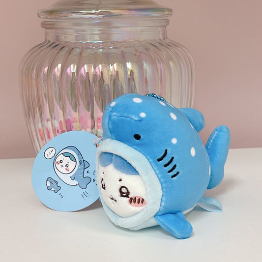 Hachiware Shark plush charm