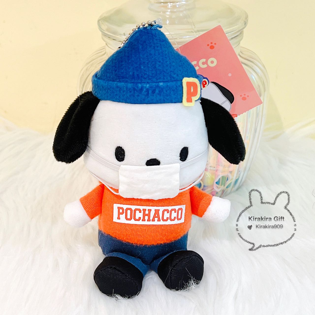 Pochacco Mask plush charm