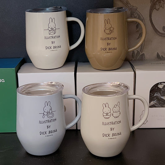 Miffy Stainless Mug 320ml Gray