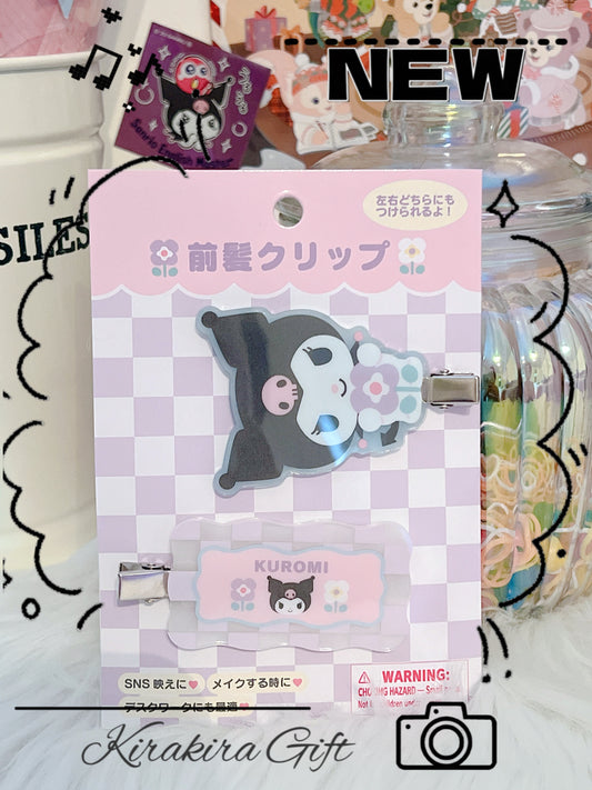 Kuromi Flower Hair Clips