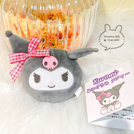 Kuromi Gray Bow Tape Measure