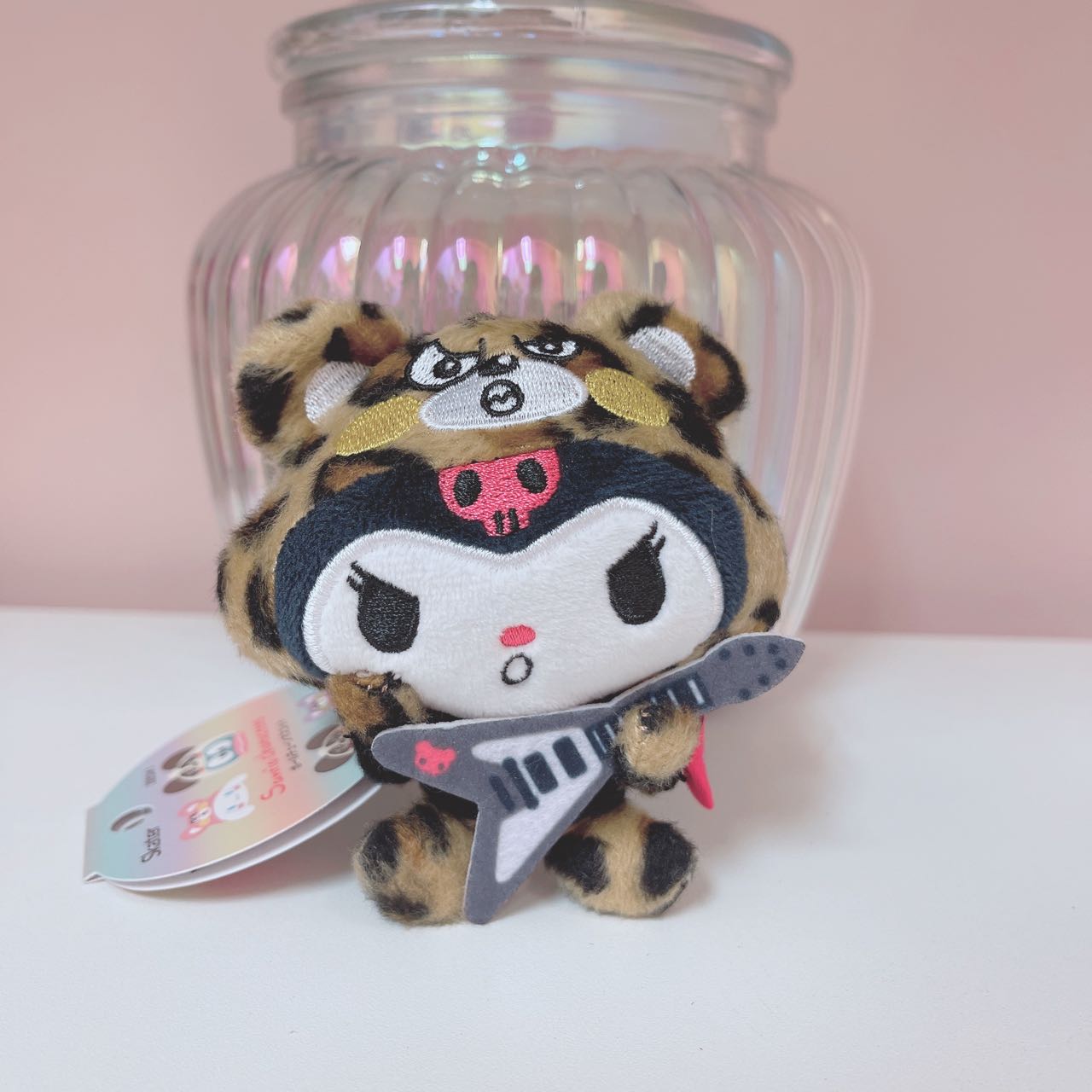 Kuromi Leopard Bear Hood plush charm