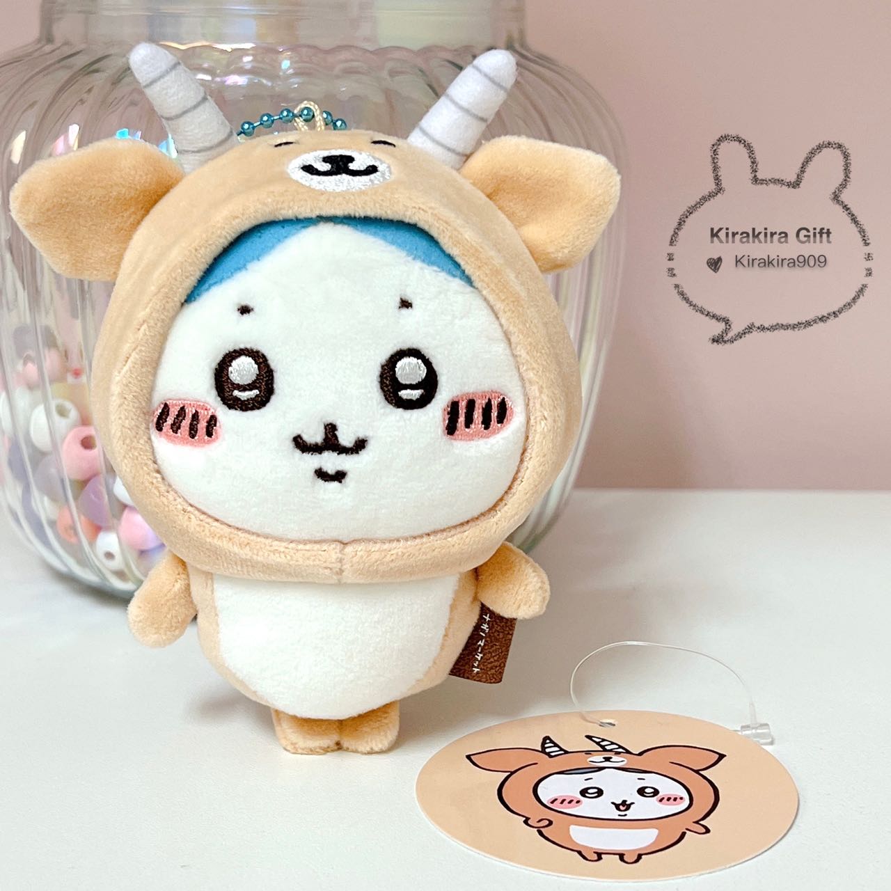 Hachiware Antelope plush charm