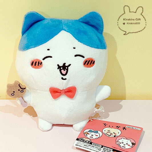 Hachiware Red Bow Tie Plush Doll