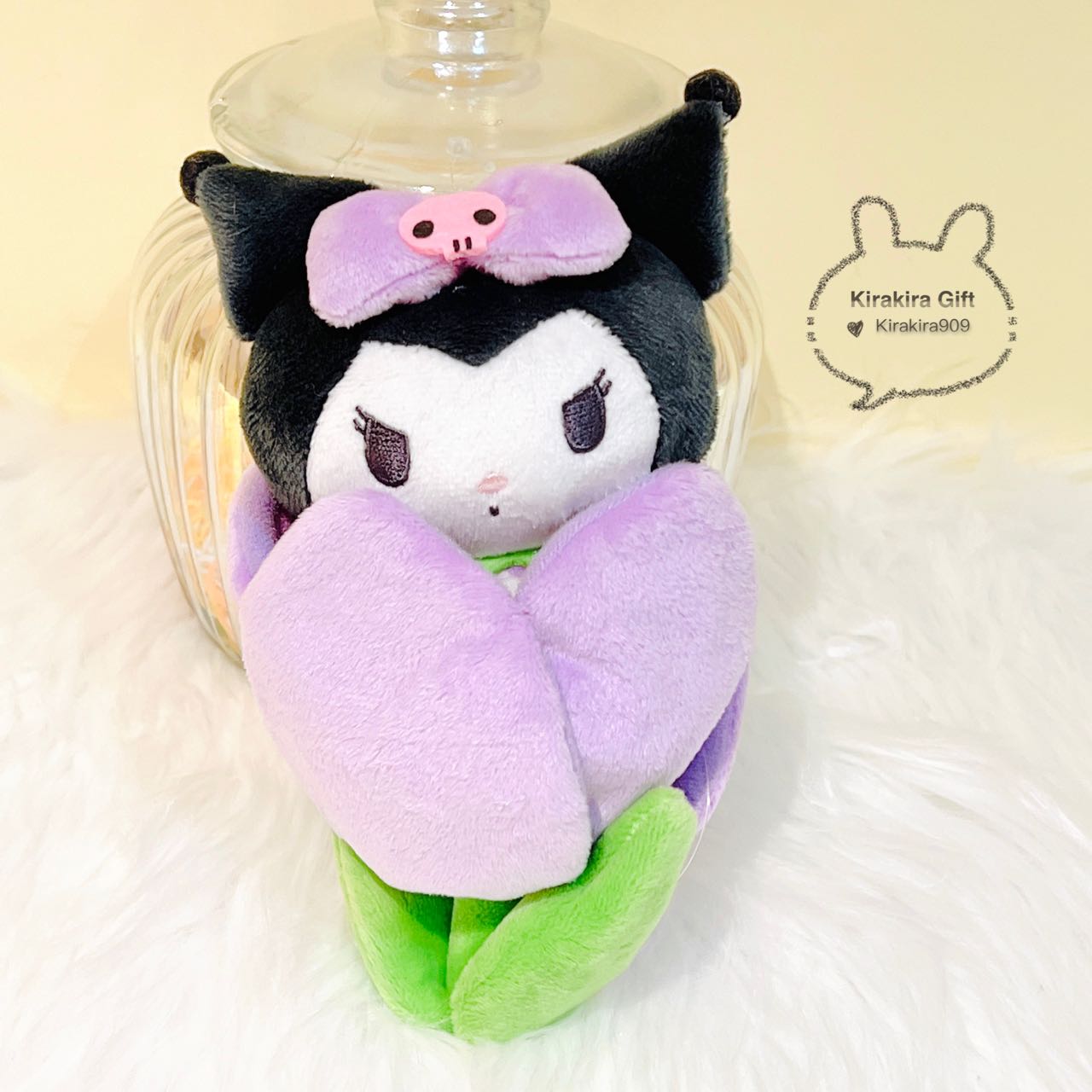 Kuromi Detachable Tulip plush charm