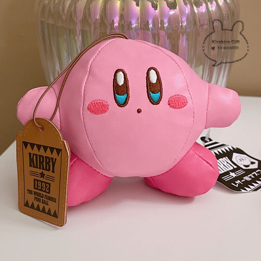 Kirby Leather Cute plush charm