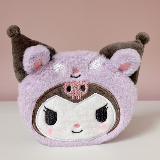 Kuromi Hood Coin Pouch with Strap
