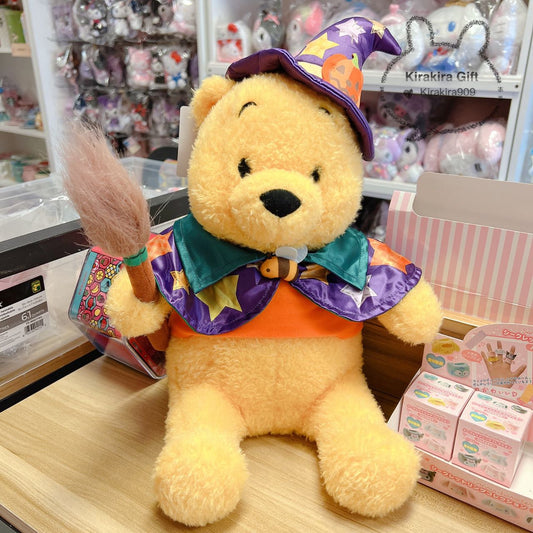Winnie the Pooh Halloween Broom plush doll