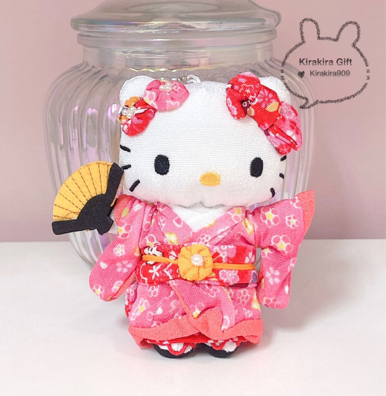 Hello Kitty Pink Kimono plush charm