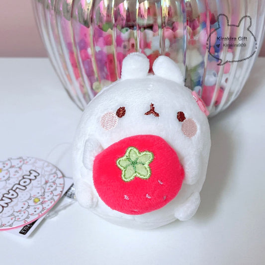 Milano Moon Rabbit Strawberry plush charm