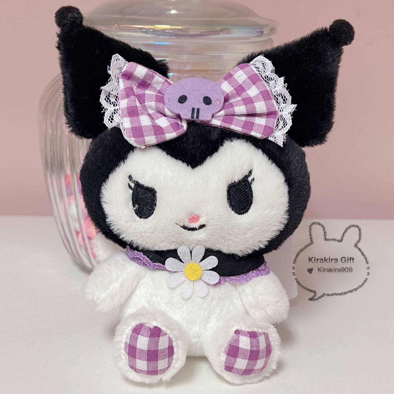 Kuromi Spring Flowers plush charm