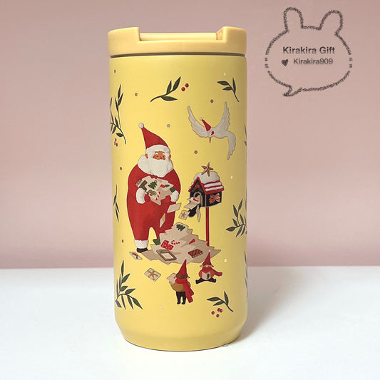Korea Starbacks Yellow Santa Thermos