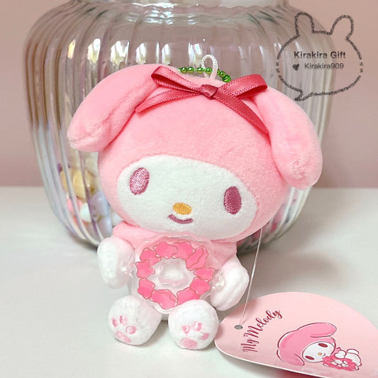 My Melody Floral Wreath Plush Charm
