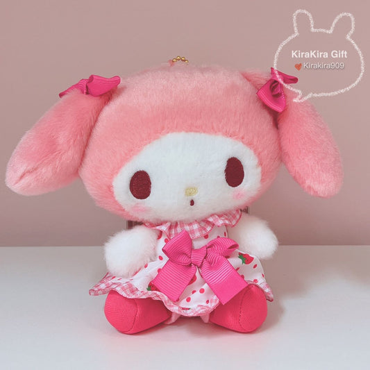 My Melody Strawberry Dress plush charm