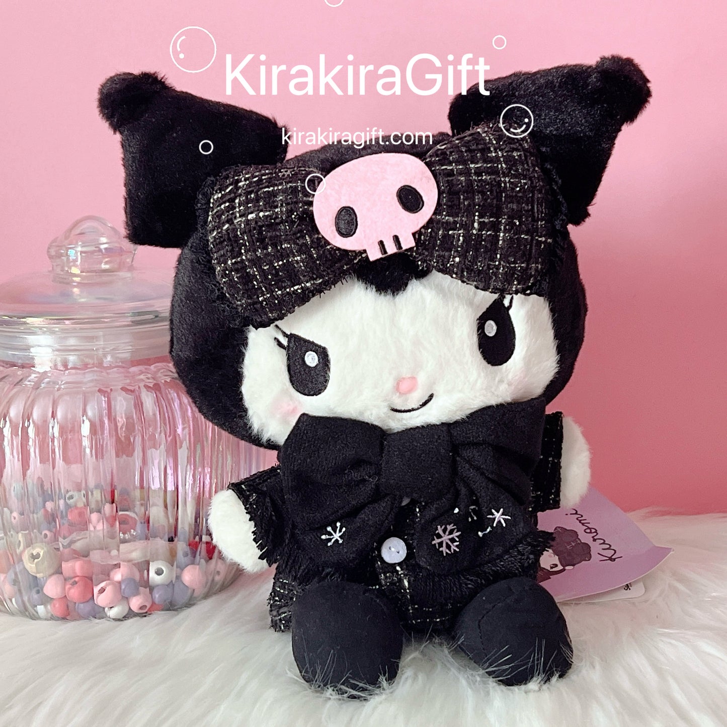 Kuromi Black Chanel-Style plush doll