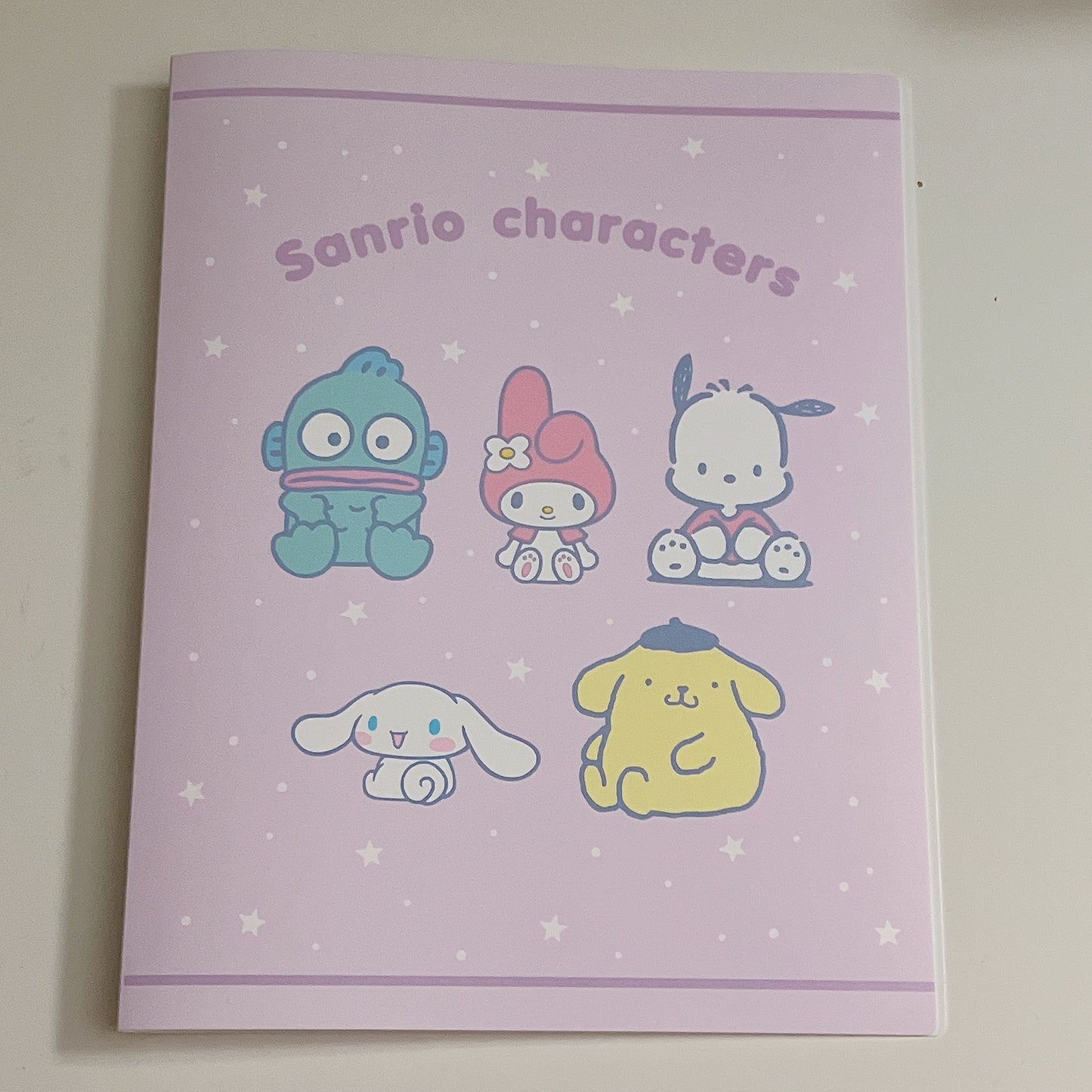 Sanrio Files Folder(Hangyodon,Cinnamoroll My Melody,Pompompurin)